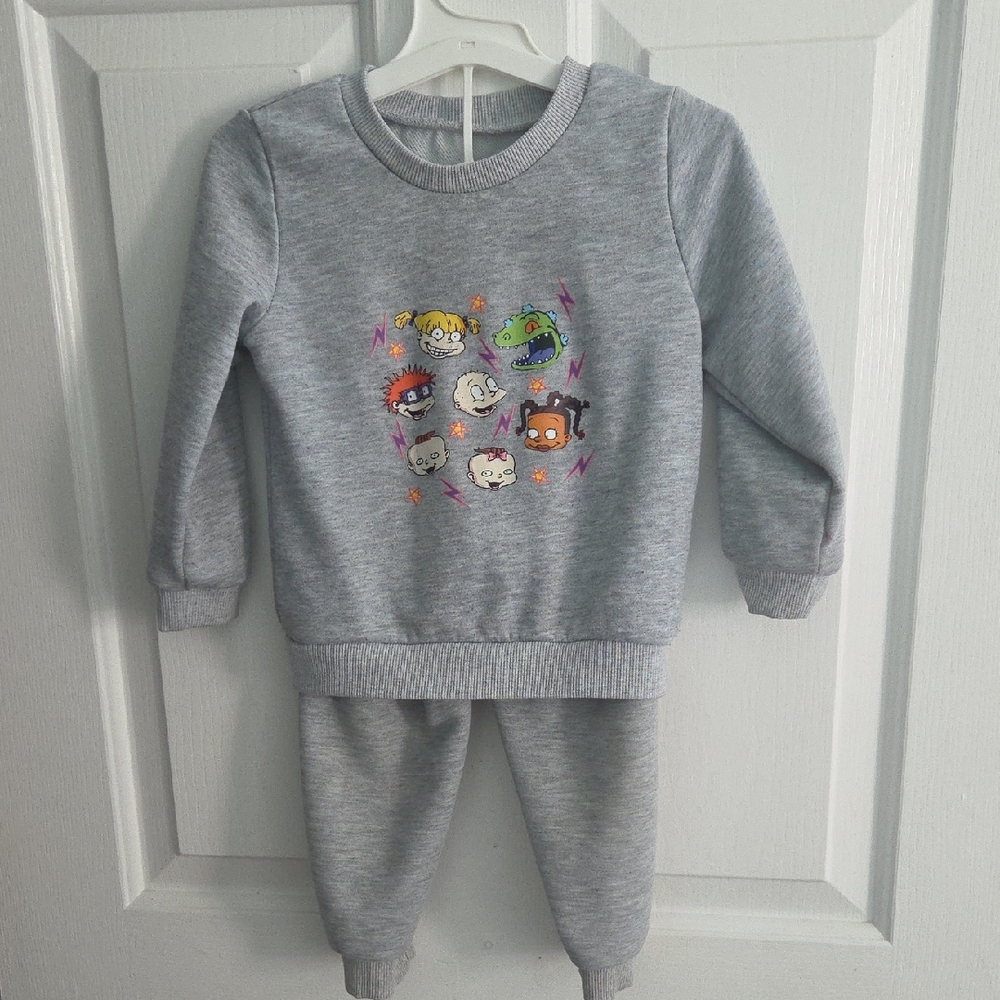 Rugrats Cartoon Sweatshirt and Pants Set Sz 2/3 T